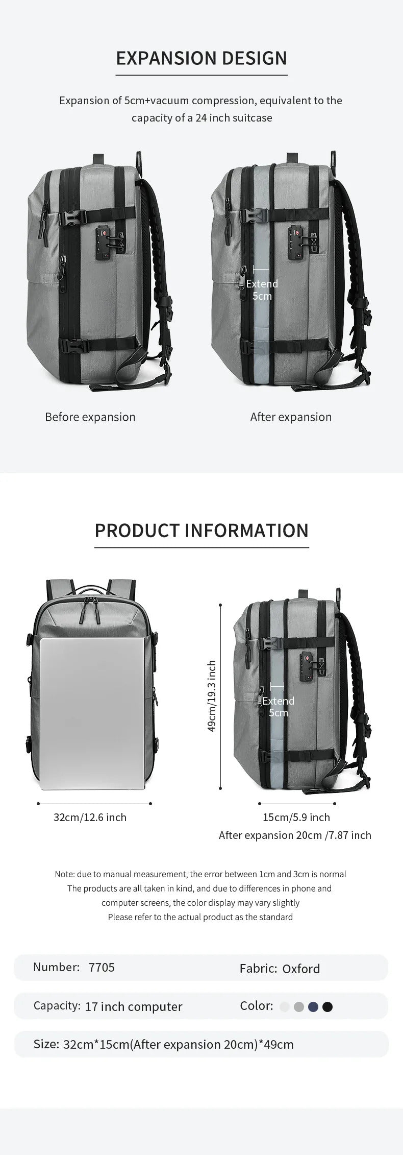 TravelPro Compression Travel & Business Backpack