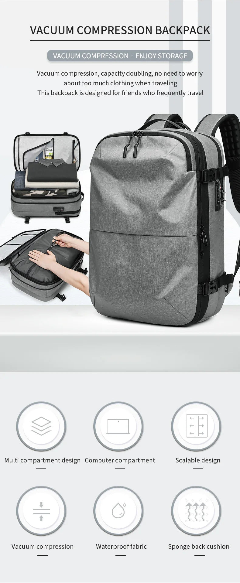 TravelPro Compression Travel & Business Backpack
